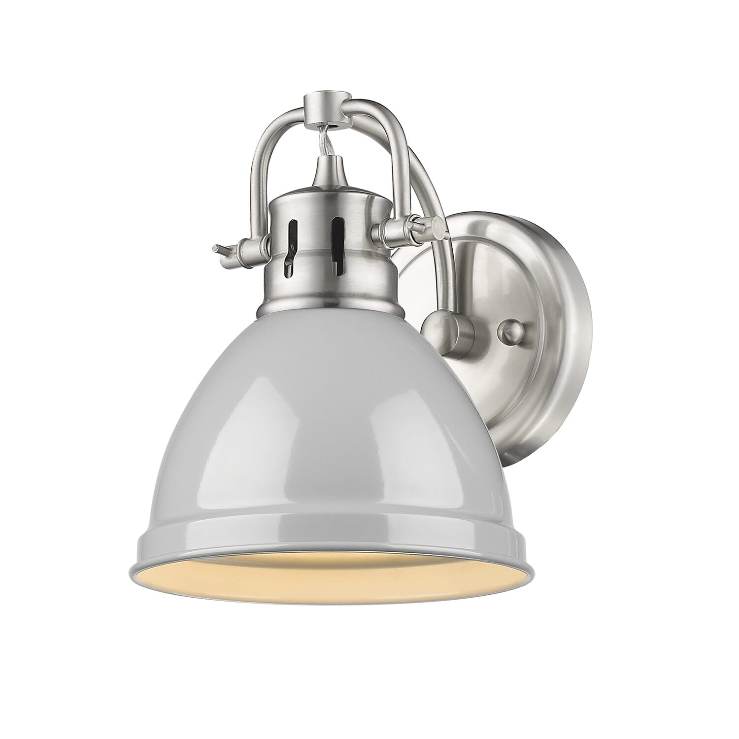 Golden Duncan 7" Bathroom Vanity Light in Pewter