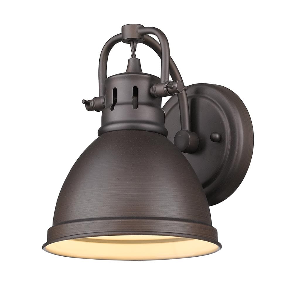 Golden Duncan 7" Bathroom Vanity Light in Rubbed Bronze