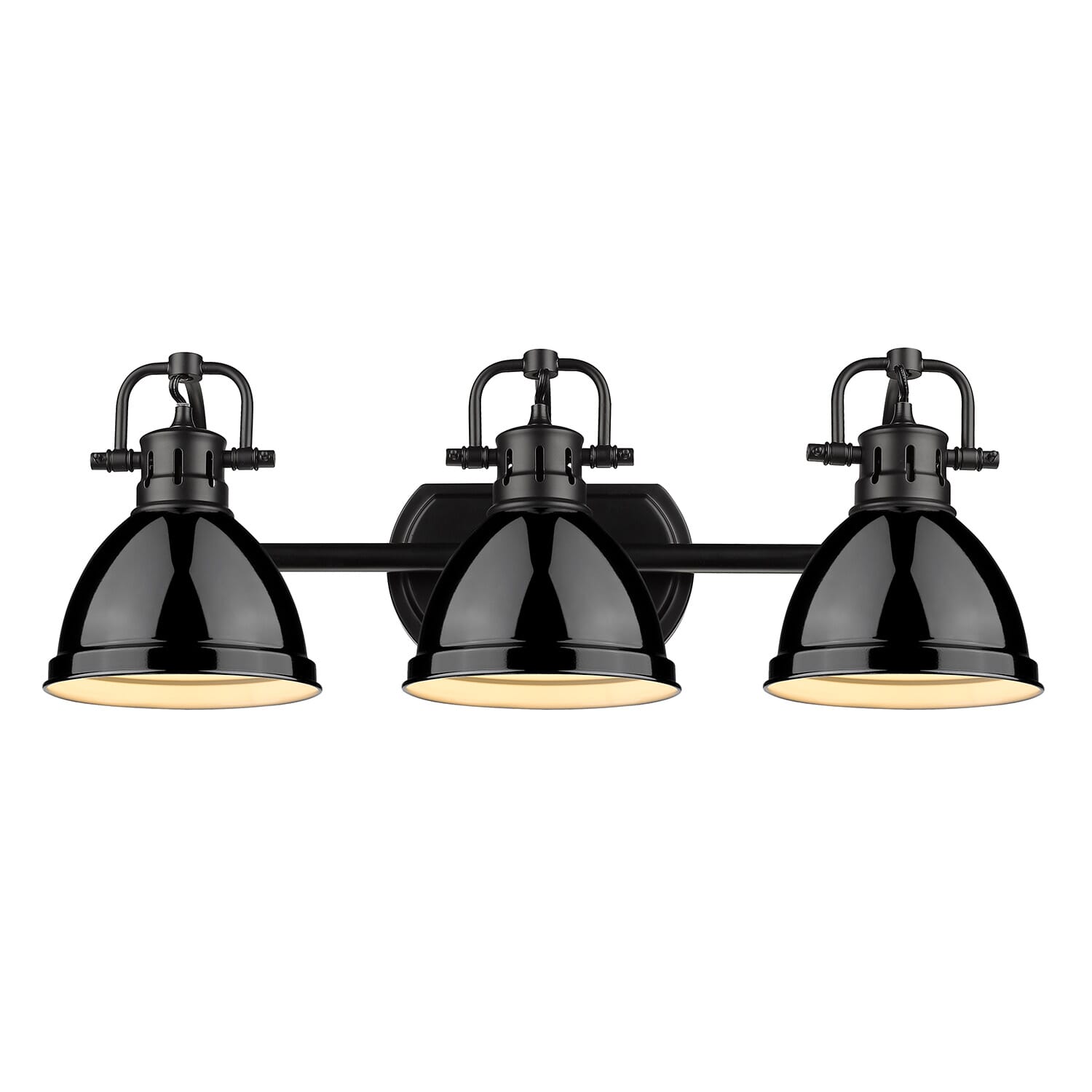 Golden Duncan 3-Light Bathroom Vanity Light in Black