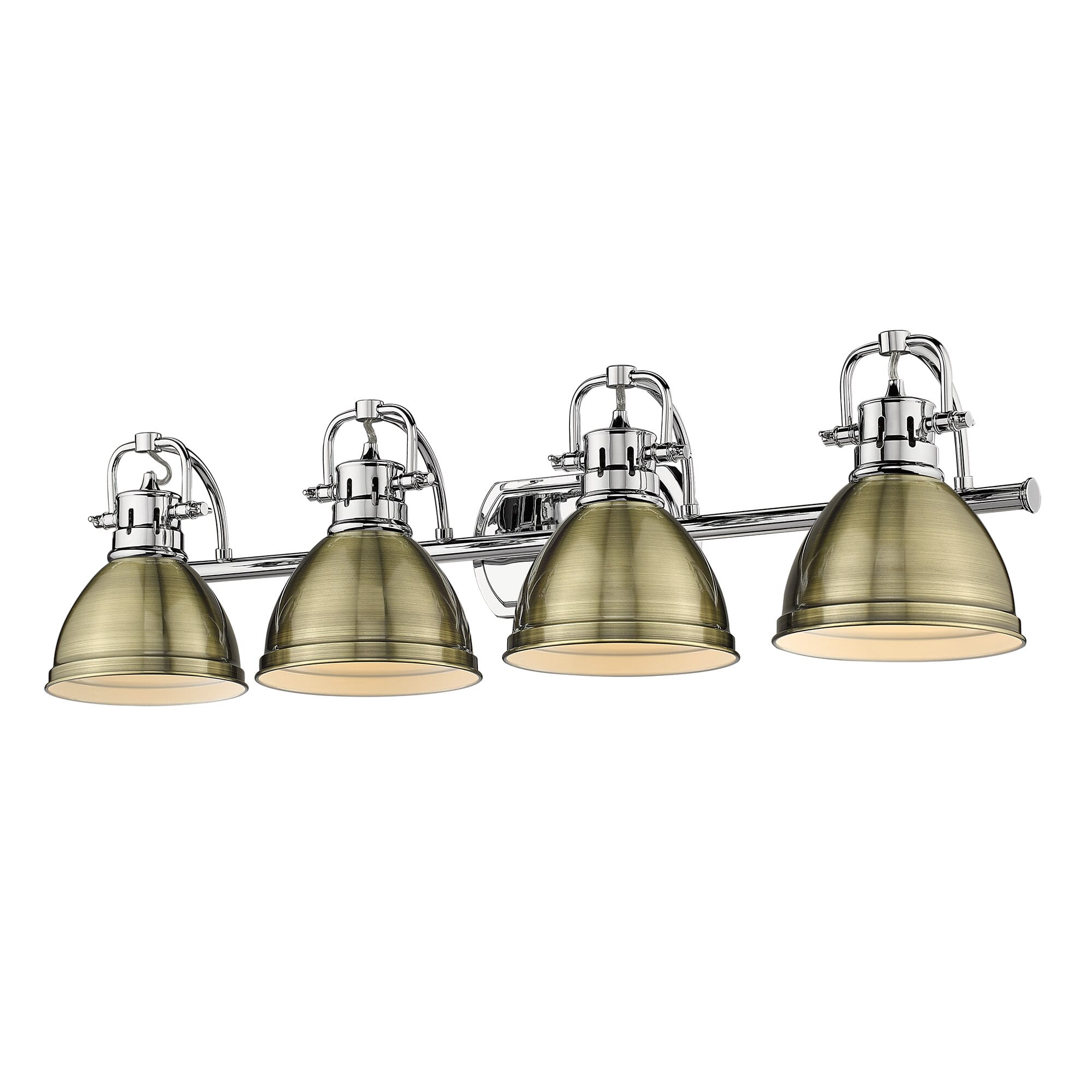 Golden Duncan 4-Light Bathroom Vanity Light in Chrome