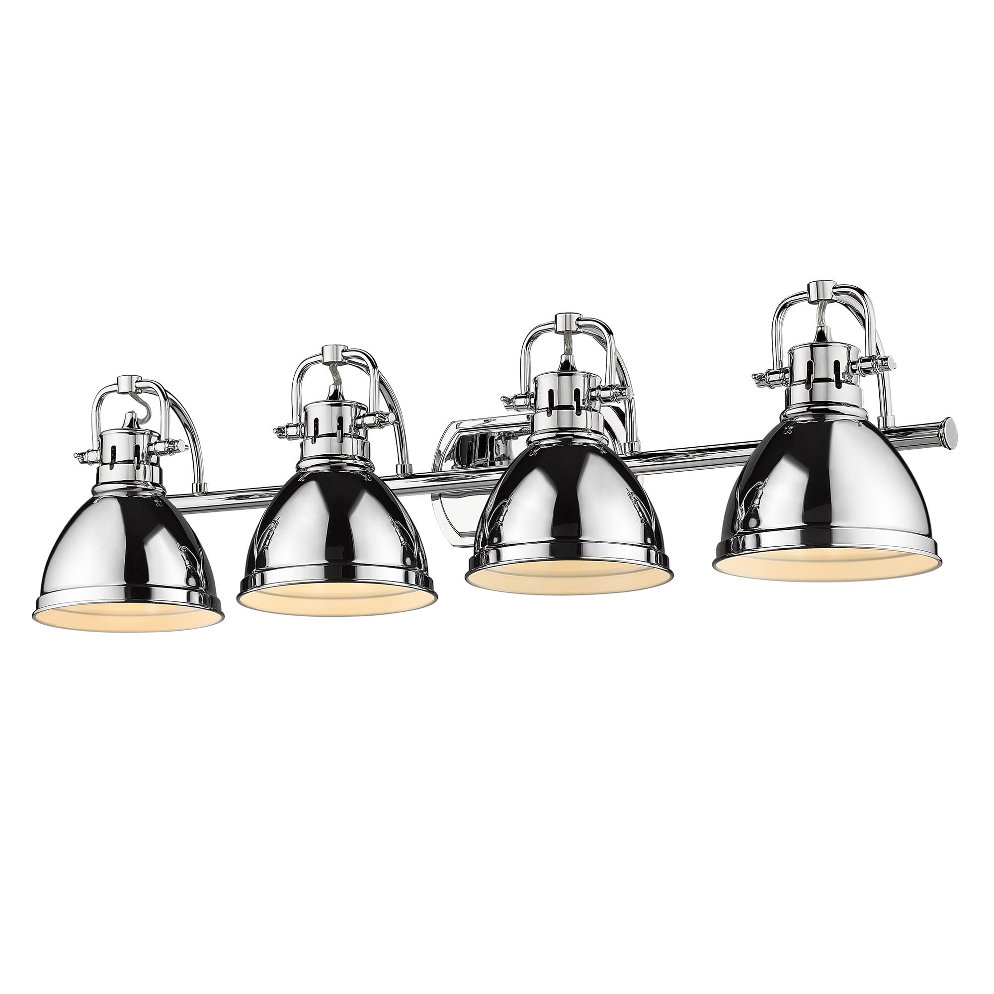 Golden Duncan 4-Light Bathroom Vanity Light in Chrome