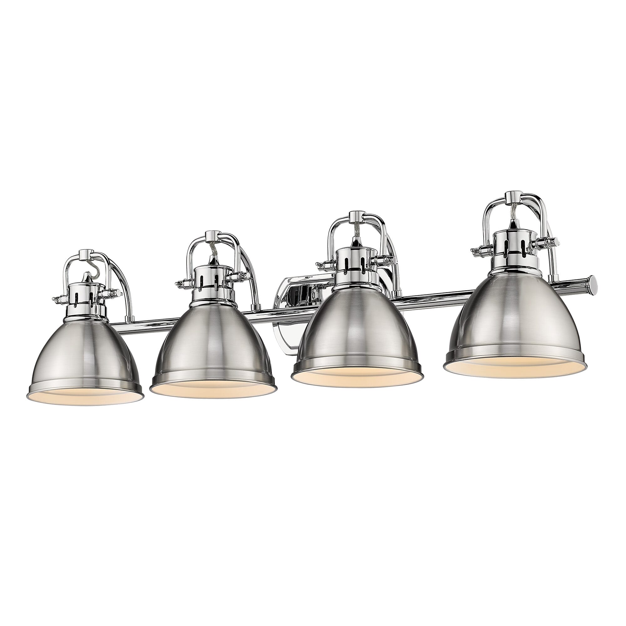 Golden Duncan 4-Light Bathroom Vanity Light in Chrome