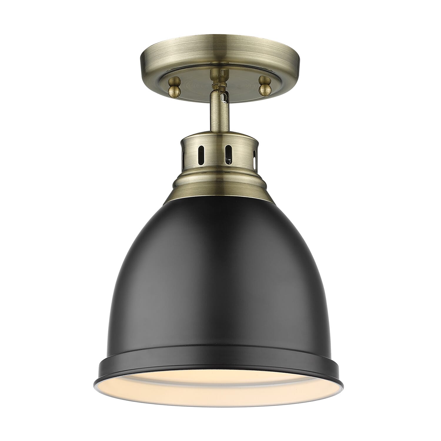 Golden Duncan 9" Ceiling Light in Aged Brass