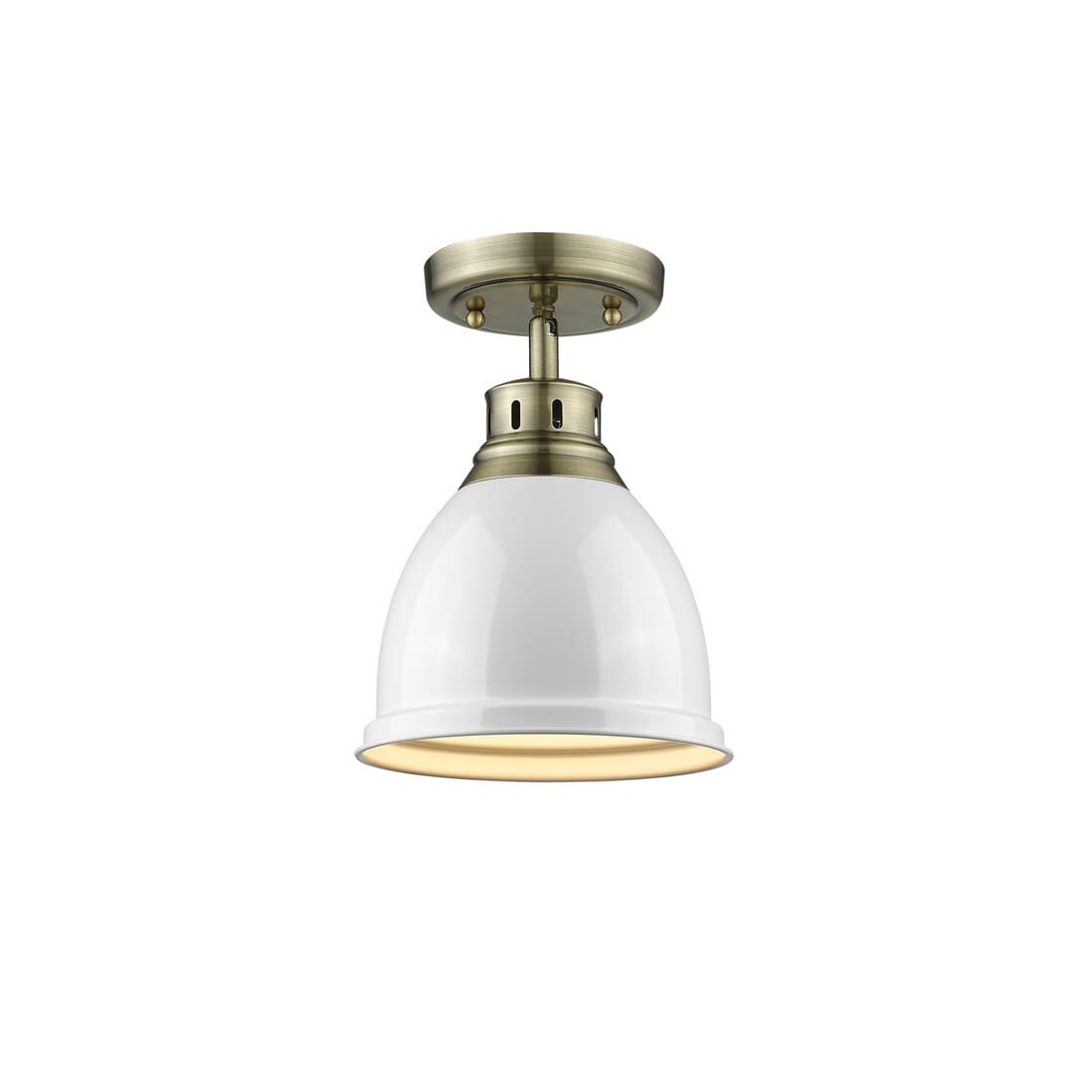 Golden Duncan 9" Ceiling Light in Aged Brass