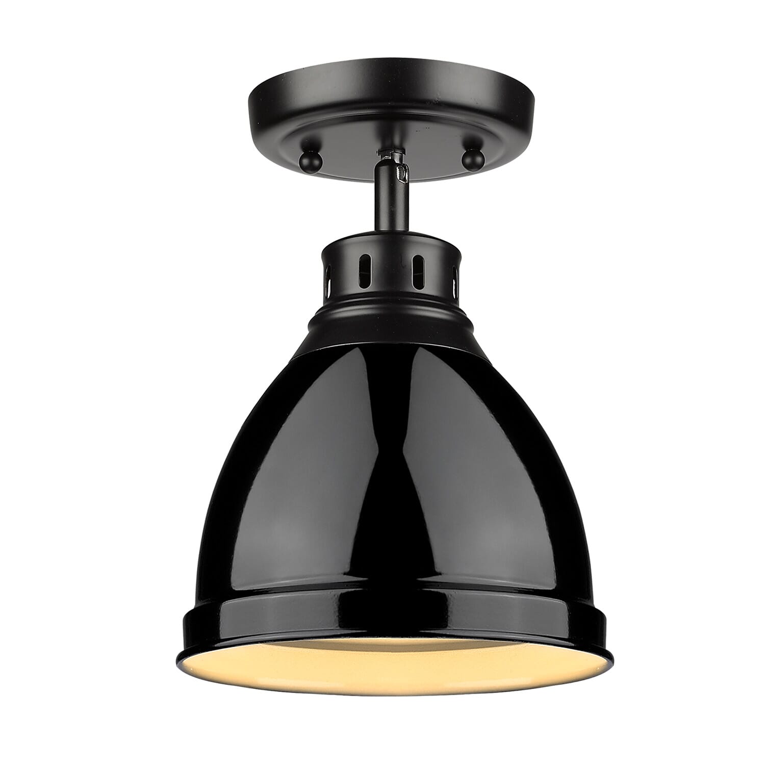 Golden Duncan 9" Ceiling Light in Black