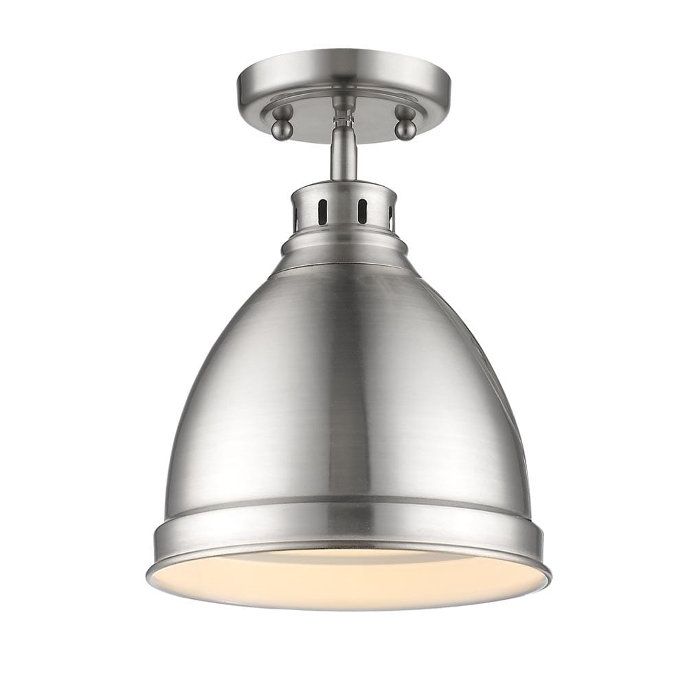 Golden Duncan 9" Ceiling Light in Pewter