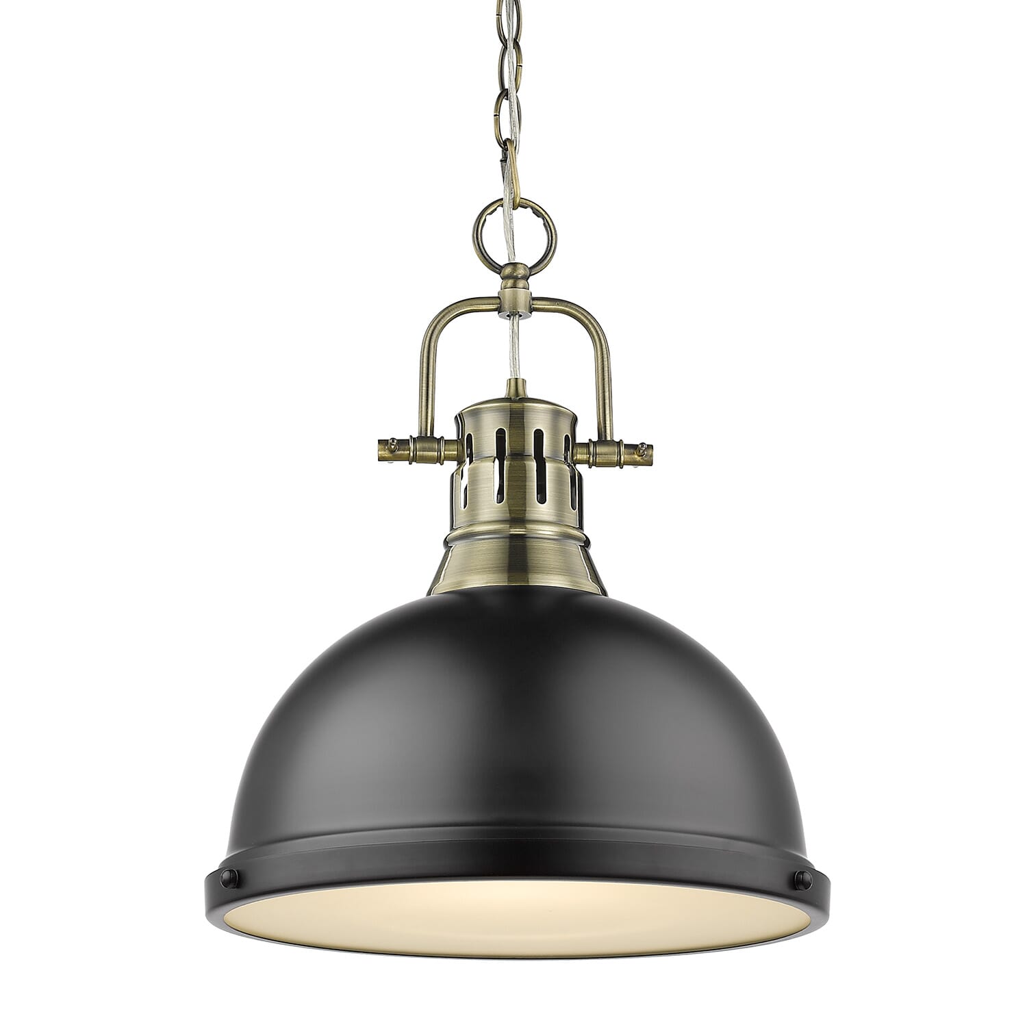 Golden Duncan 17" Pendant Light in Aged Brass