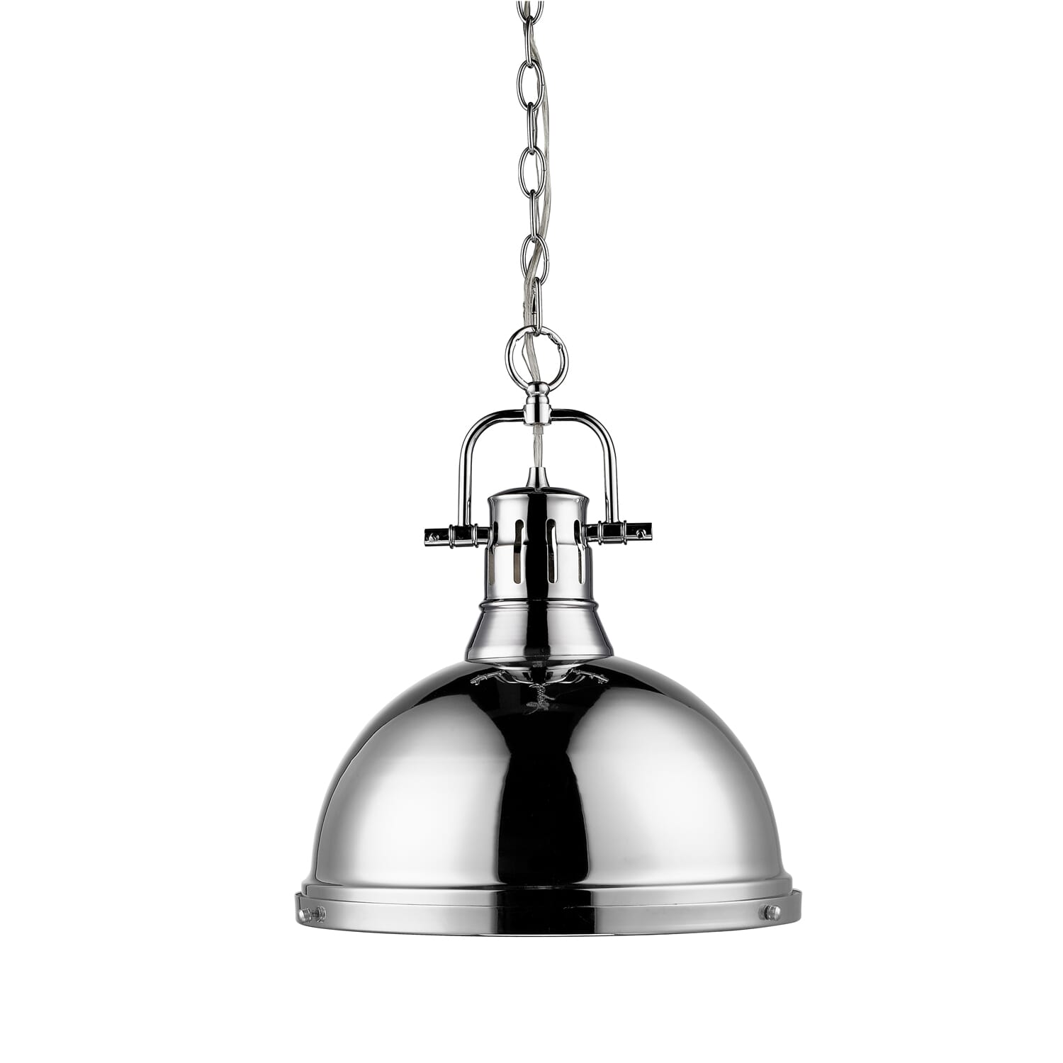 Golden Duncan 17" Pendant Light in Chrome