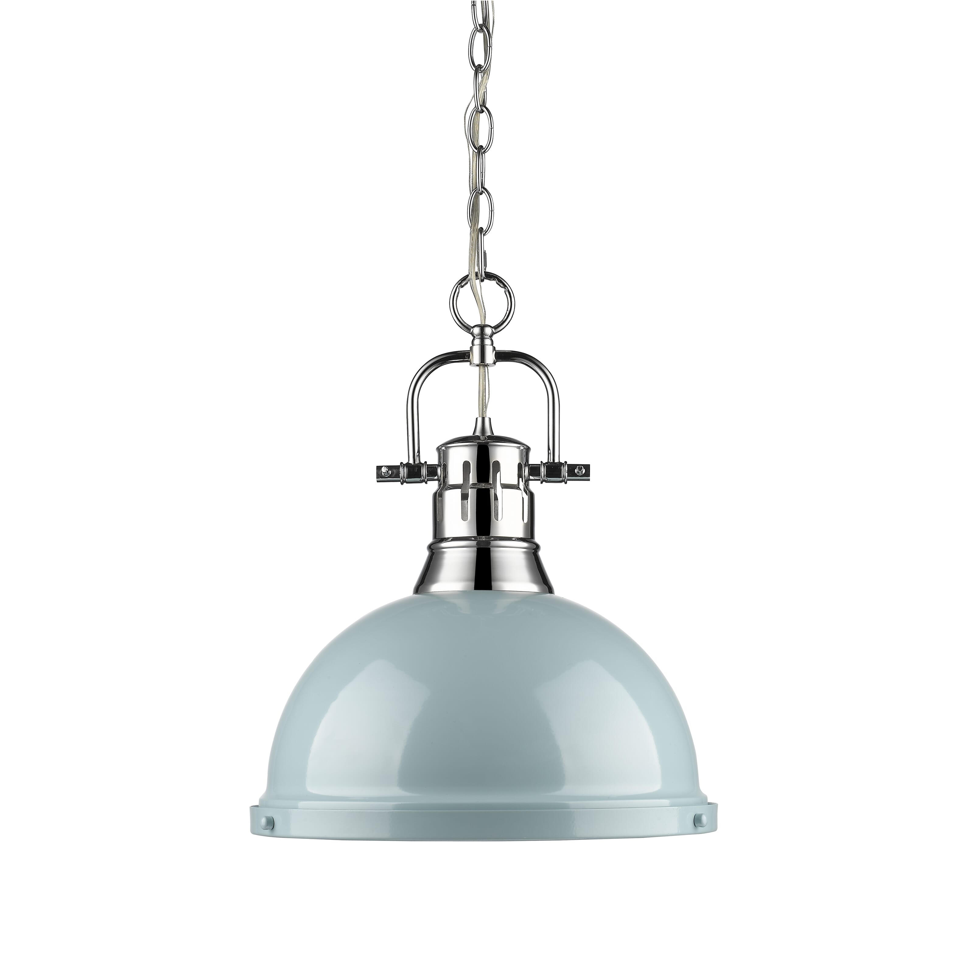 Golden Duncan 17" Pendant Light in Chrome