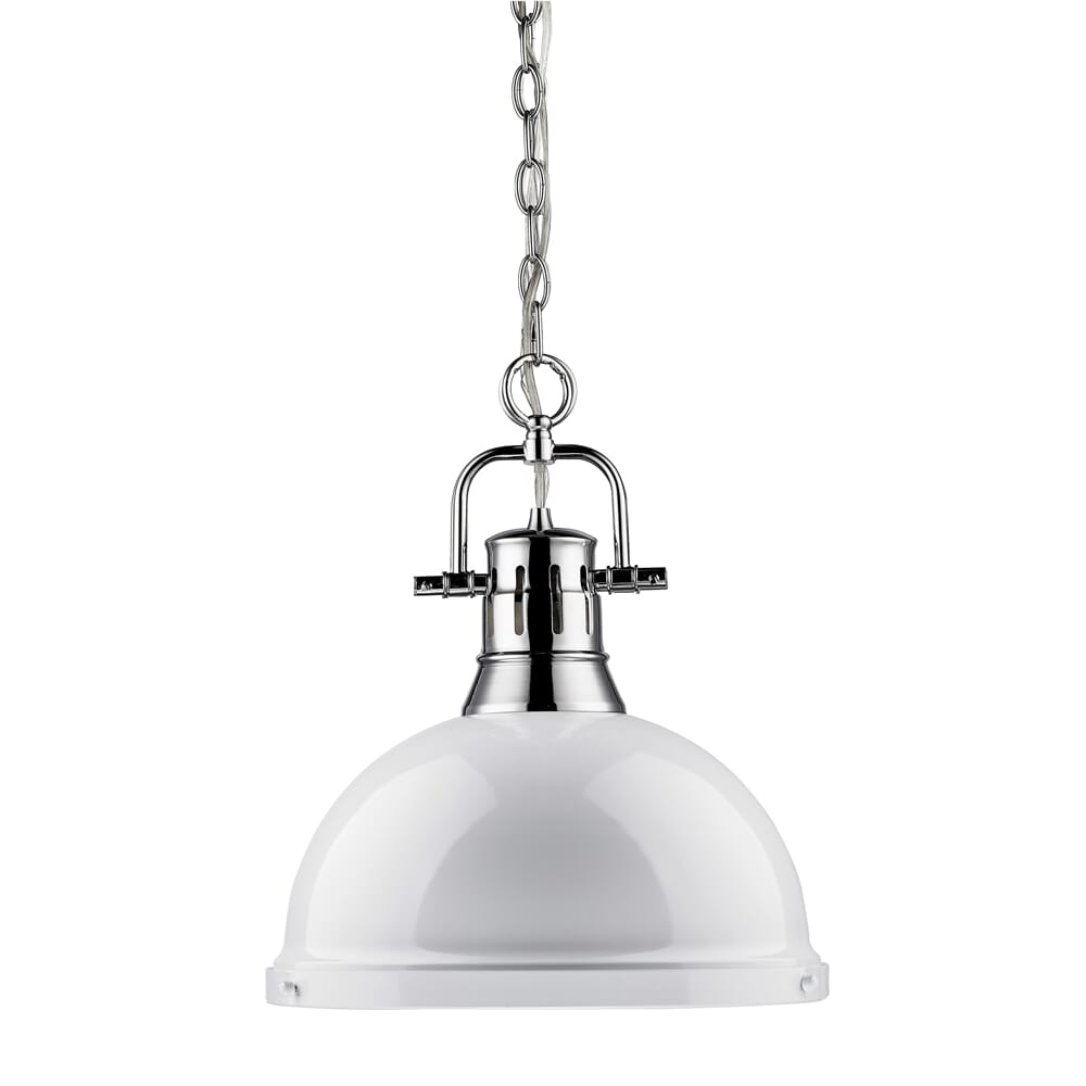 Golden Duncan 17" Pendant Light in Chrome