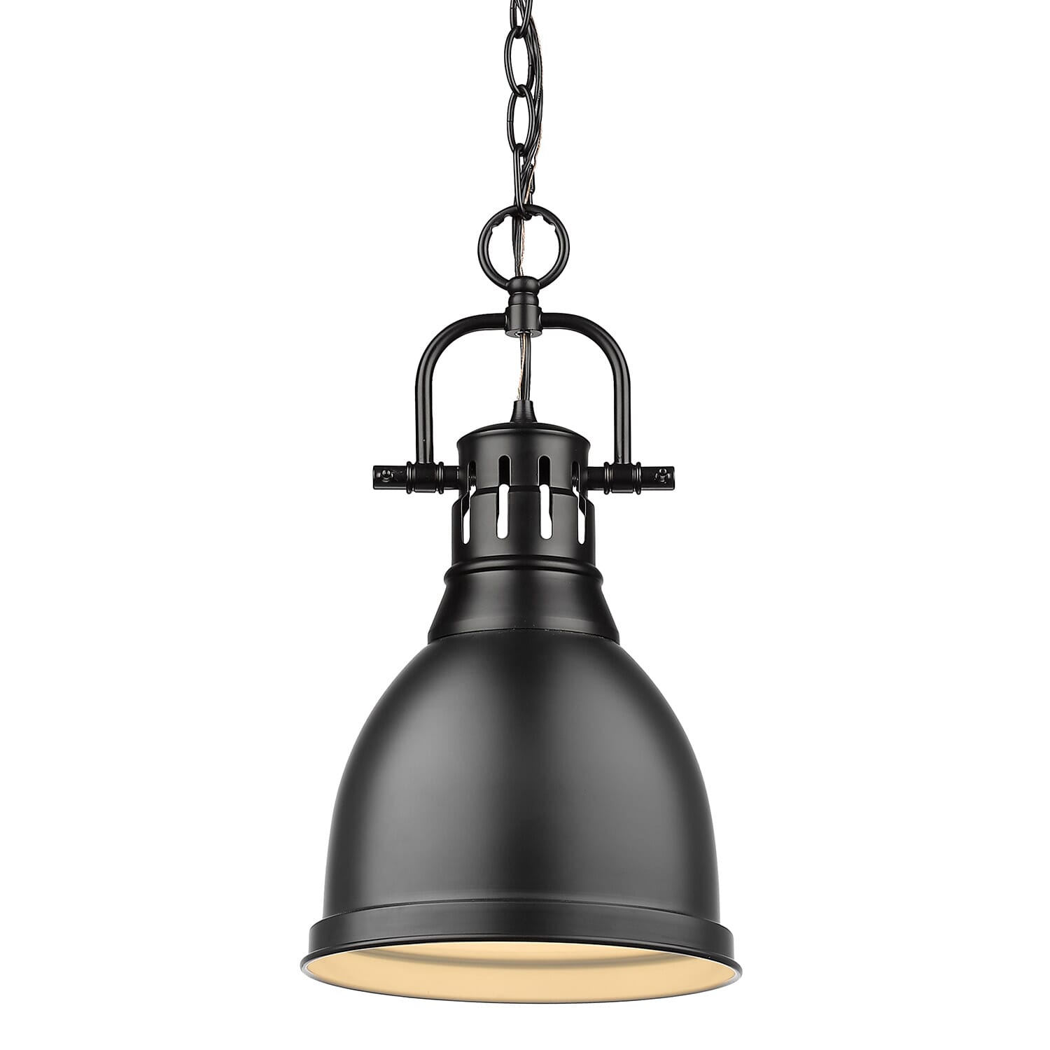 Golden Duncan 17" Mini Pendant in Black