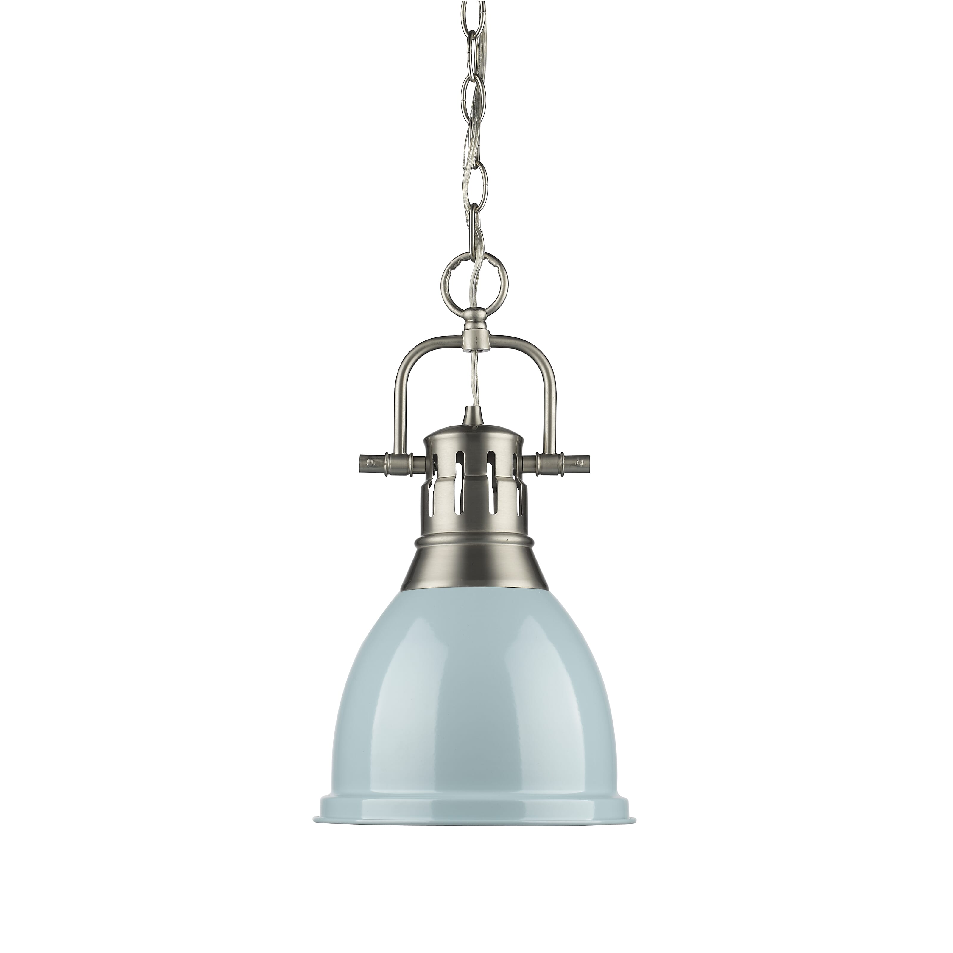 Golden Duncan 17" Mini Pendant in Pewter