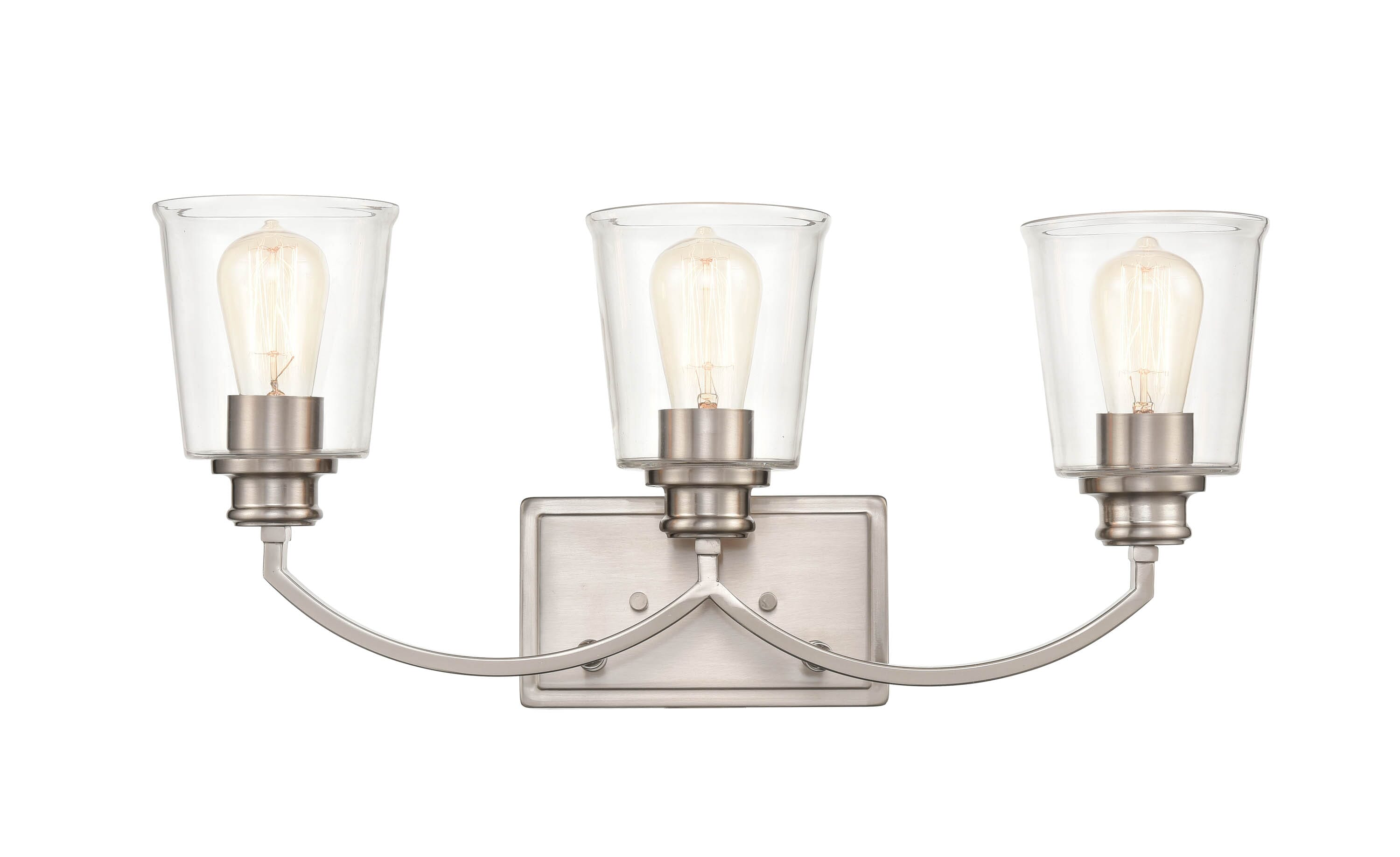 Millennium Forsyth 3-Light Bathroom Vanity Light in Brushed Nickel