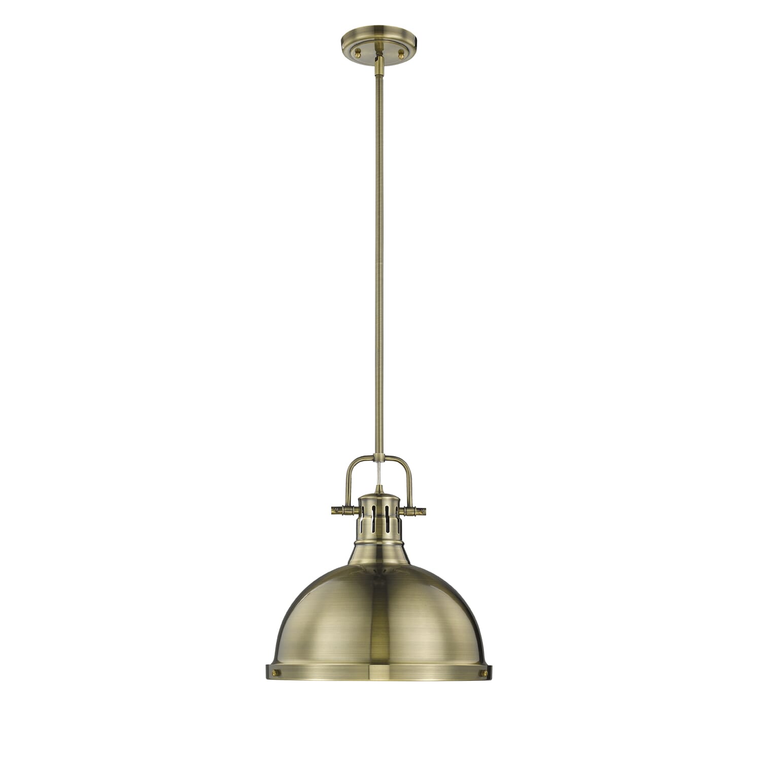 Golden Duncan 15" Pendant Light in Aged Brass