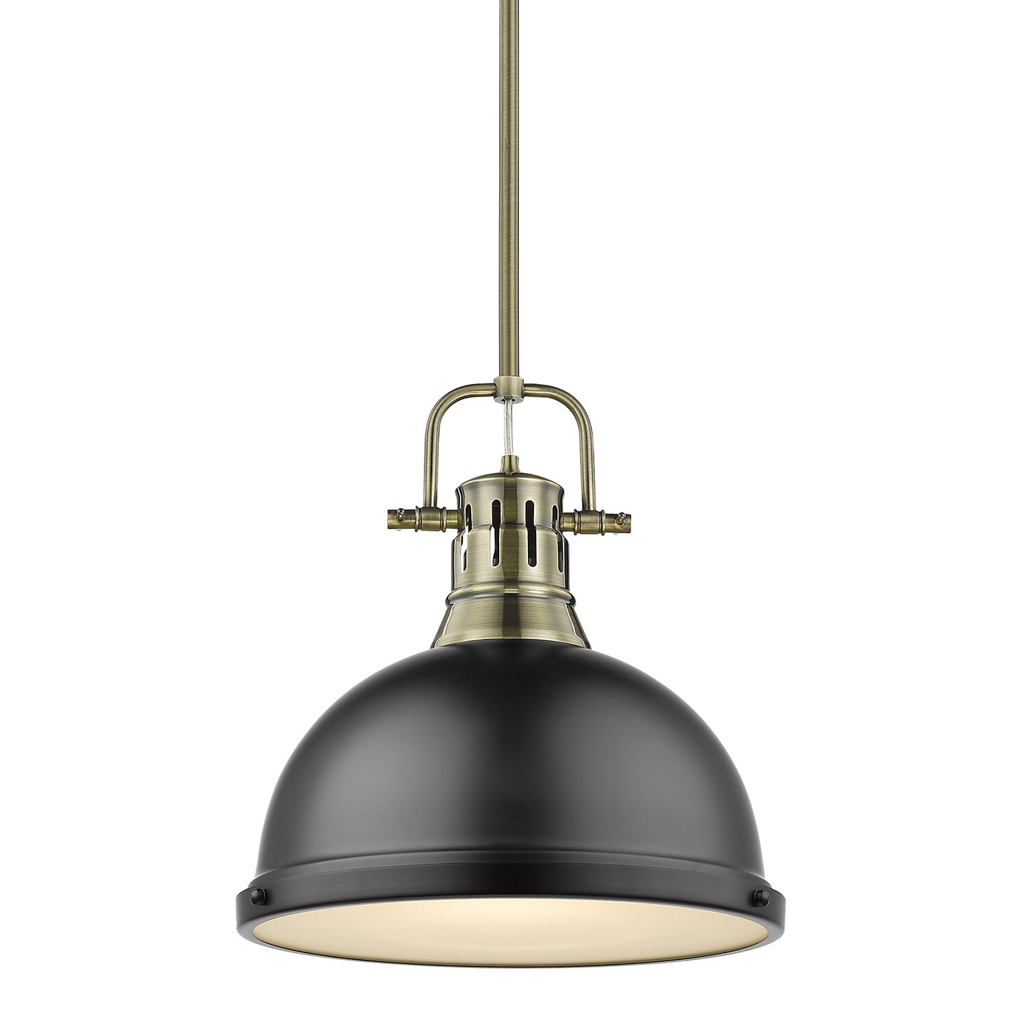 Golden Duncan 15" Pendant Light in Aged Brass