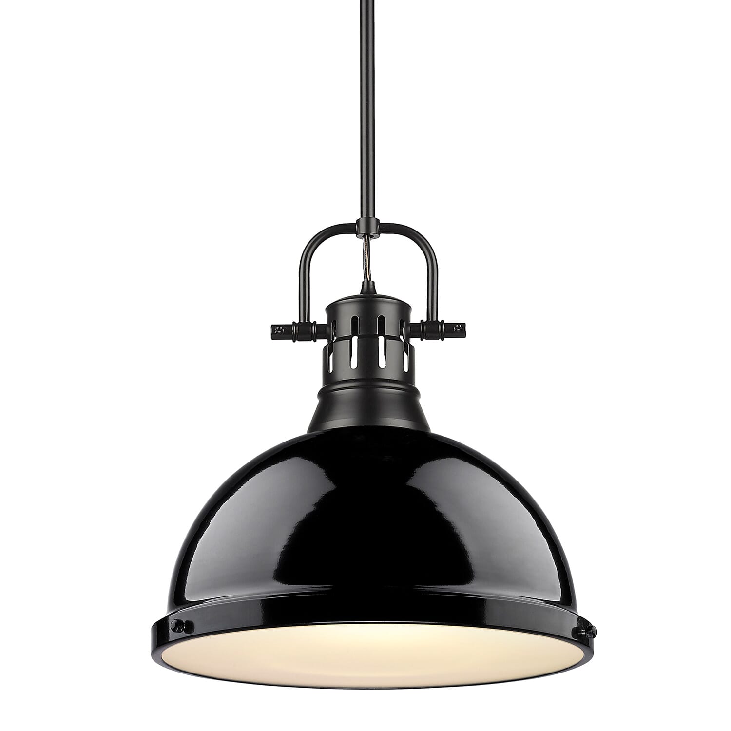 Golden Duncan 15" Pendant Light in Black