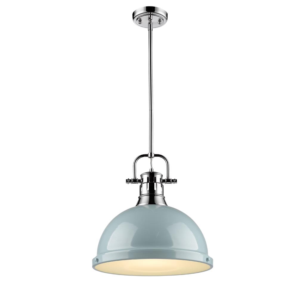 Golden Duncan 15" Pendant Light in Chrome