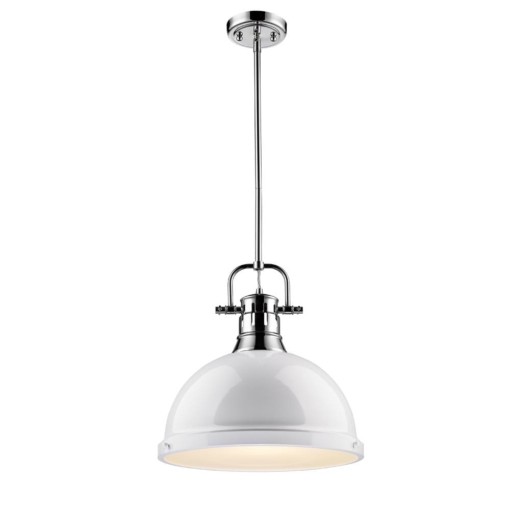 Golden Duncan 15" Pendant Light in Chrome