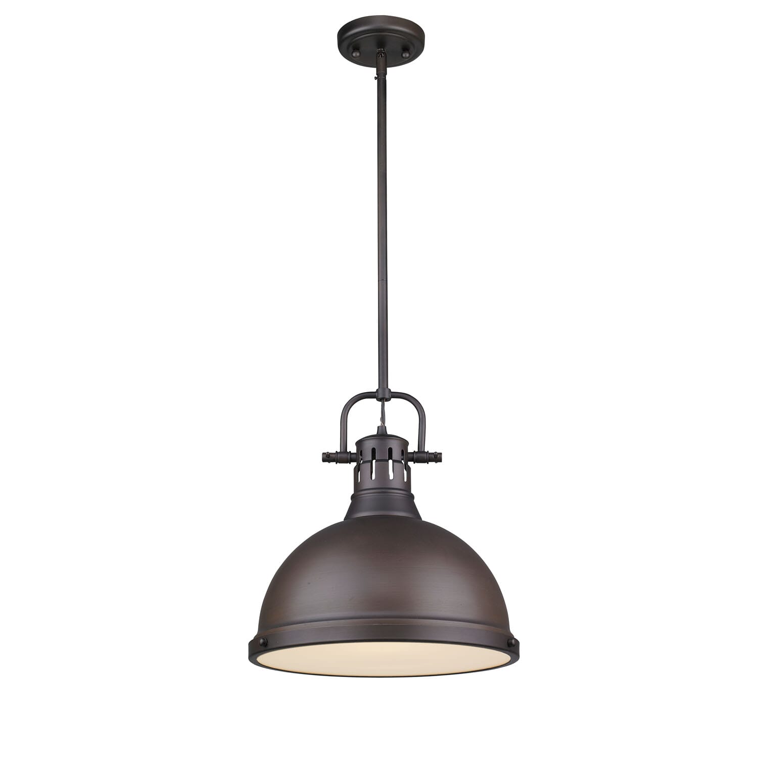 Golden Duncan 15" Pendant Light in Rubbed Bronze