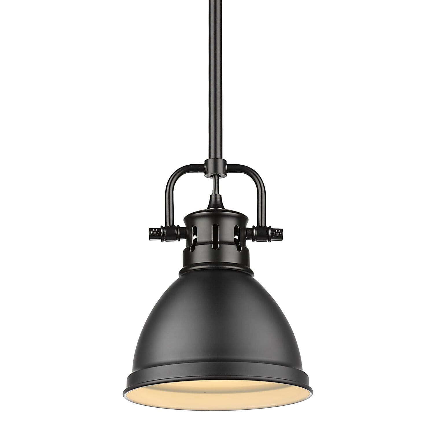 Golden Duncan 8" Mini Pendant in Black