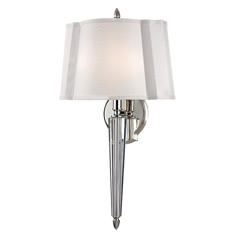 Hudson Valley Oyster Bay 2-Light 22" Wall Sconce in Polished Nickel