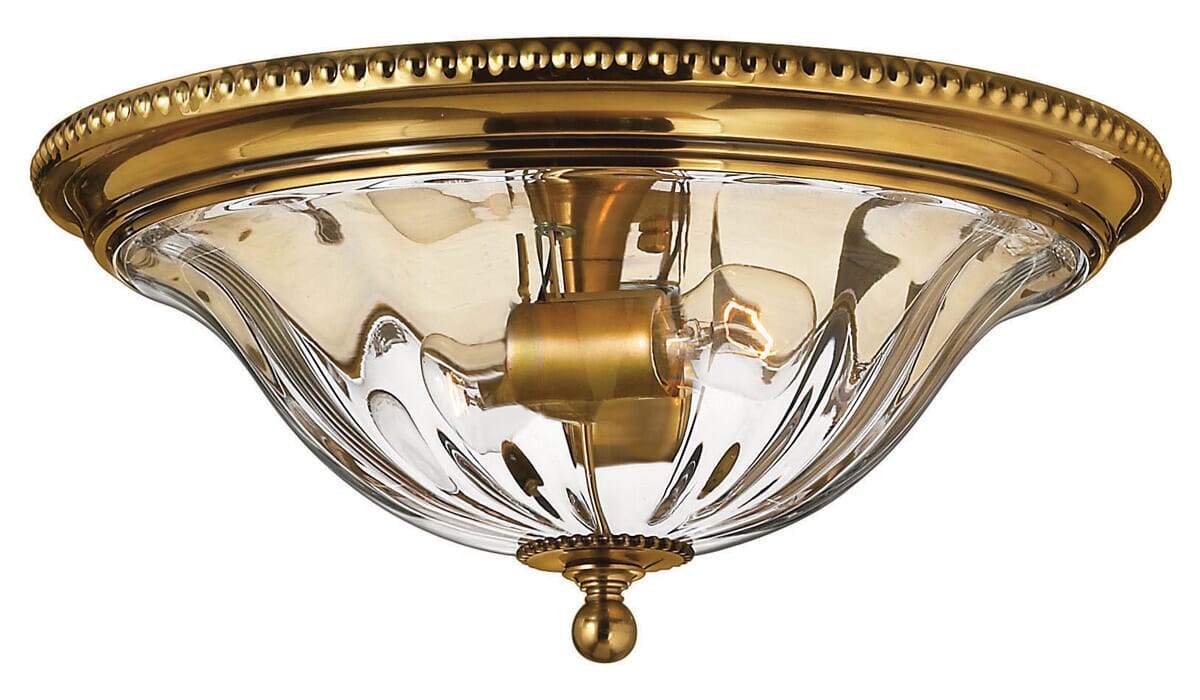 Hinkley Cambridge 2-Light Ceiling Light in Burnished Brass