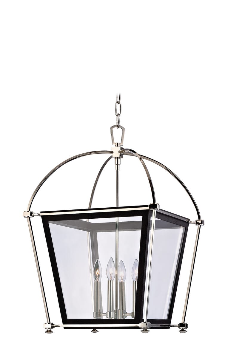 Hudson Valley Hollis 4-Light 27" Pendant Light in Polished Nickel