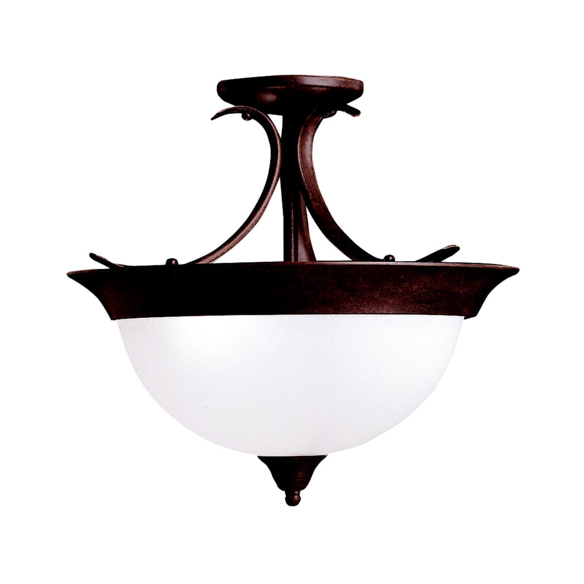 Kichler Dover 3-Light Semi-Flush in Tannery Bronze