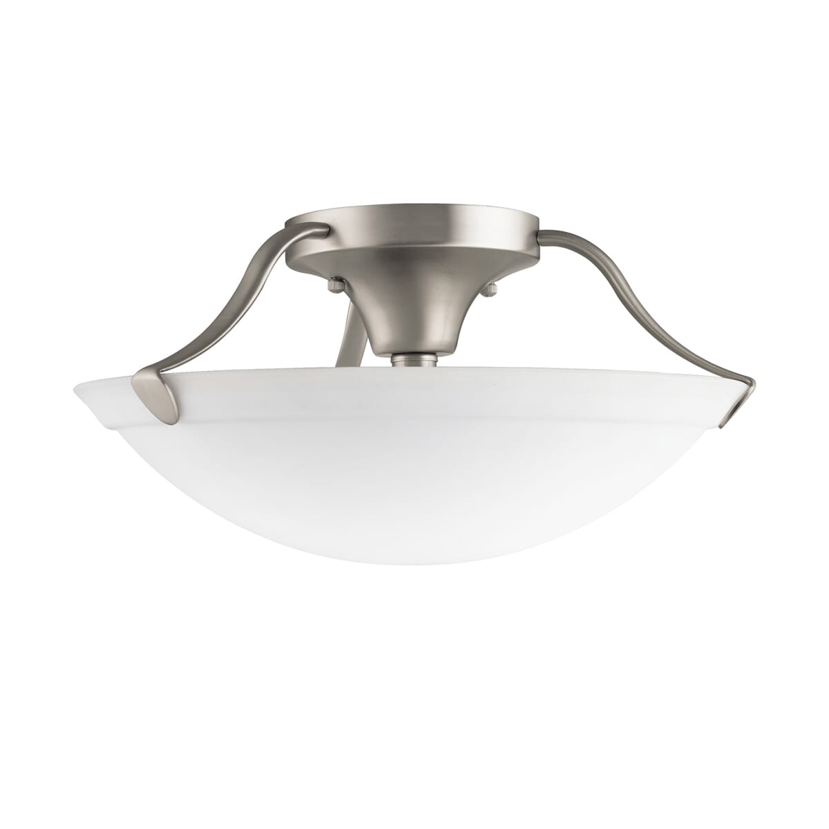 Kichler 3-Light Semi-Flush in Brushed Nickel