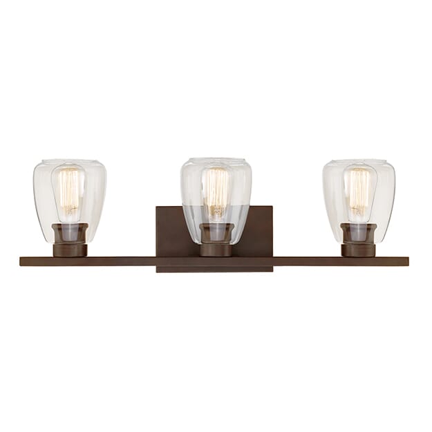 Millennium Lighting 300 Series 3-Light Bathroom Vanity Light in Rubbed Bronze