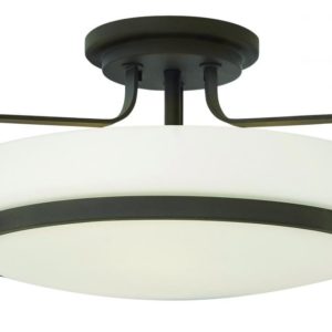 Hinkley Harper 3-Light Semi-Flush Ceiling Light in Oil Rubbed Bronze