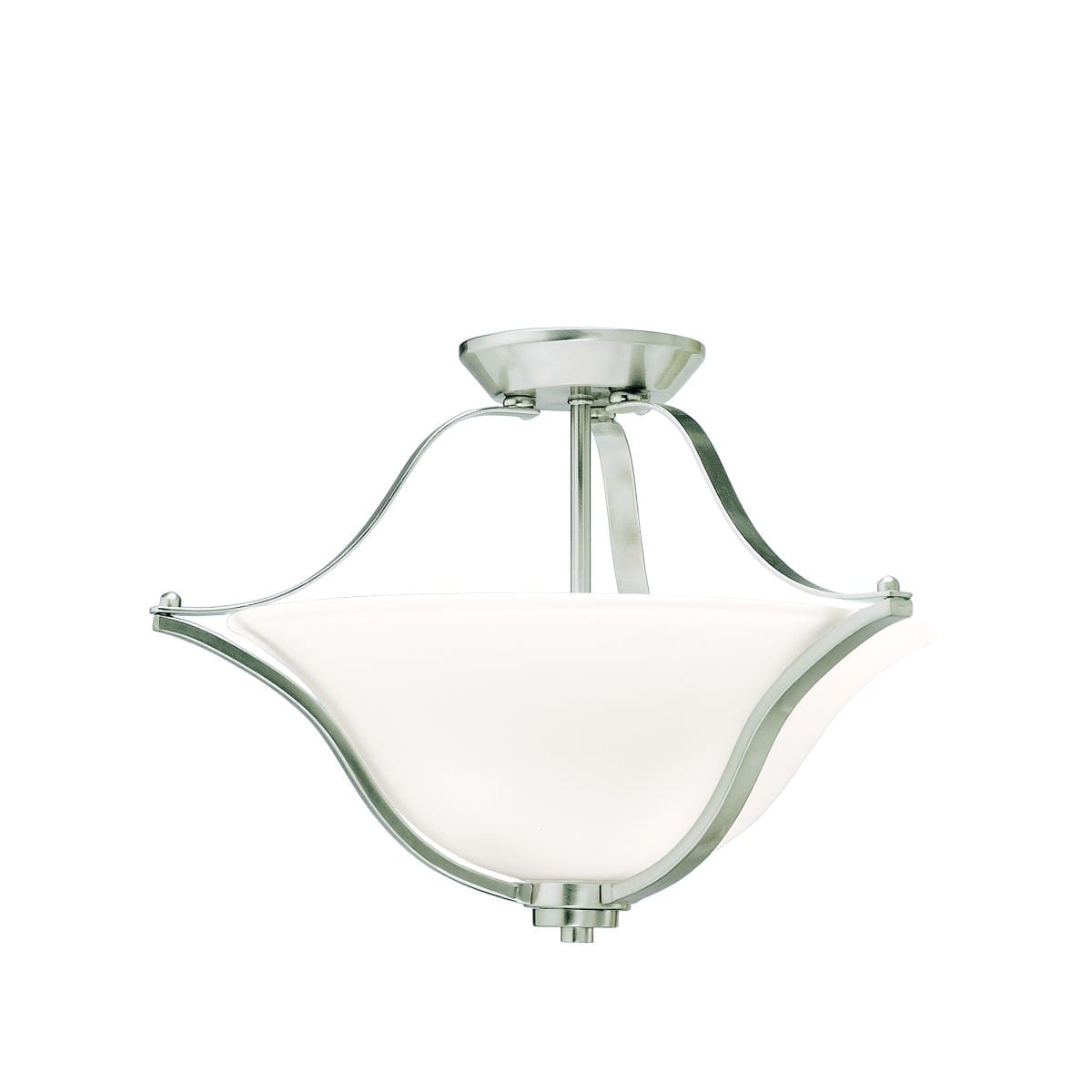 Kichler Langford 2-Light Semi-Flush in Brushed Nickel