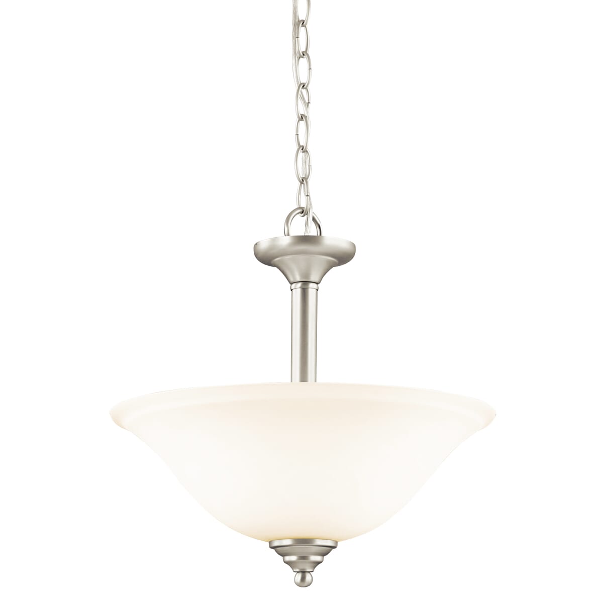 Kichler Wynberg 2-Light 15" Inverted Pendant/Semi-Flush in Brushed Nickel