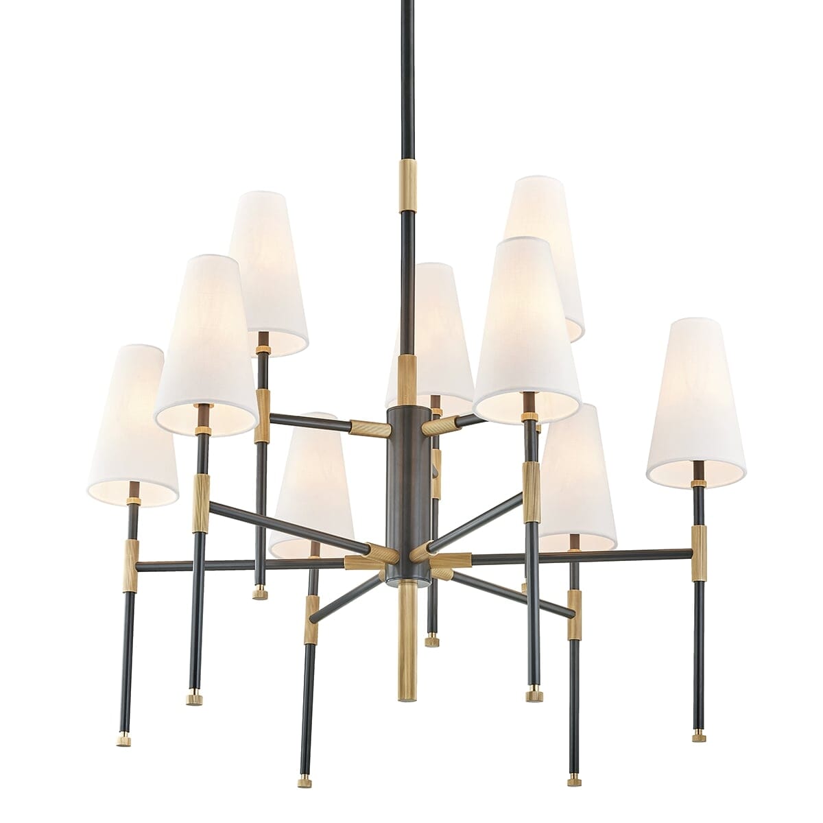 Hudson Valley Bowery Chandelier in Aged Old Bronze