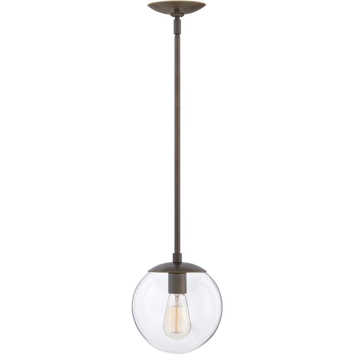 Hinkley Warby 1-Light Pendant in Light Oiled Bronze