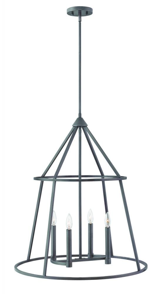 Hinkley Middleton 4-Light Stem Hung Pendant in Graphite Bronze