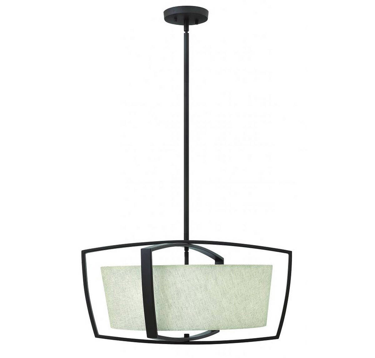 Hinkley Blakely 4-Light Stem Hung Foyer Light in Buckeye Bronze