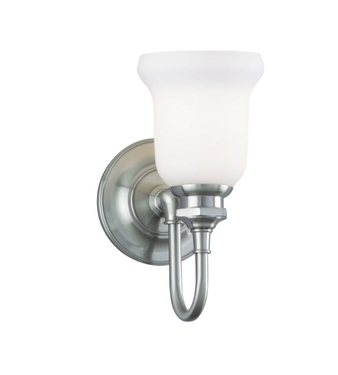 Hudson Valley Plymouth 5" Bathroom Vanity Light in Satin Nickel