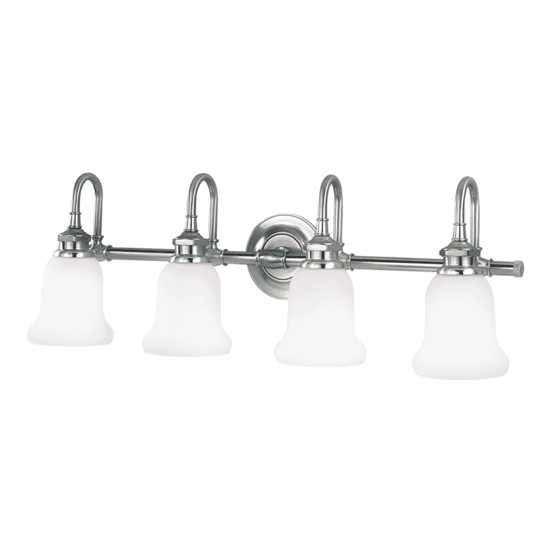 Hudson Valley Plymouth 4-Light 26" Bathroom Vanity Light in Polished Chrome