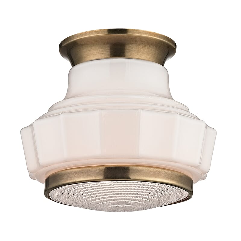 Hudson Valley Odessa Ceiling Light in Aged Brass