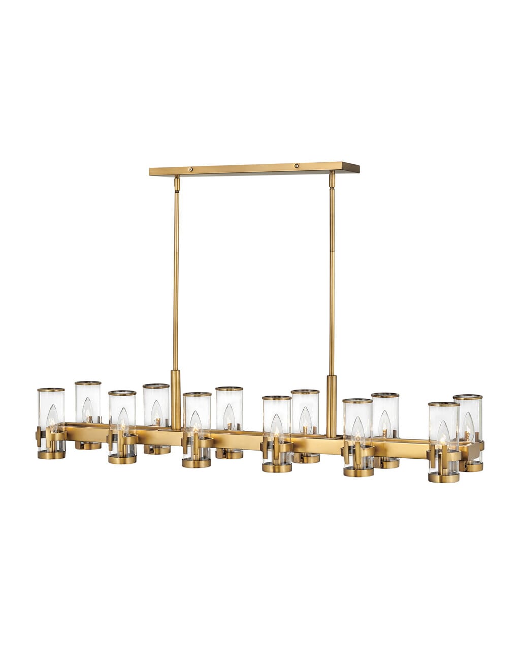 Hinkley Reeve 12-Light Chandelier in Heritage Brass