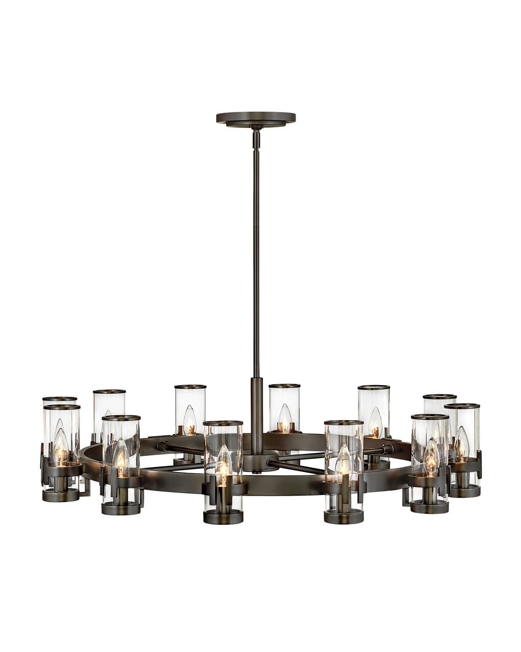 Hinkley Reeve 12-Light Chandelier in Black Oxide