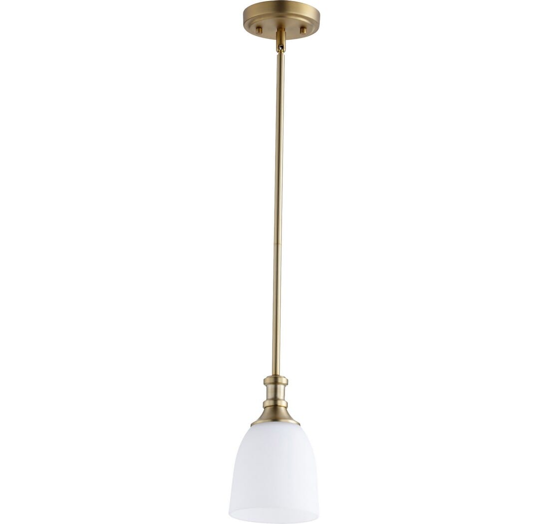 Quorum Richmond Pendant Light in Aged Brass