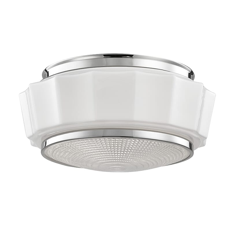 Hudson Valley Odessa 2-Light Ceiling Light in Polished Nickel