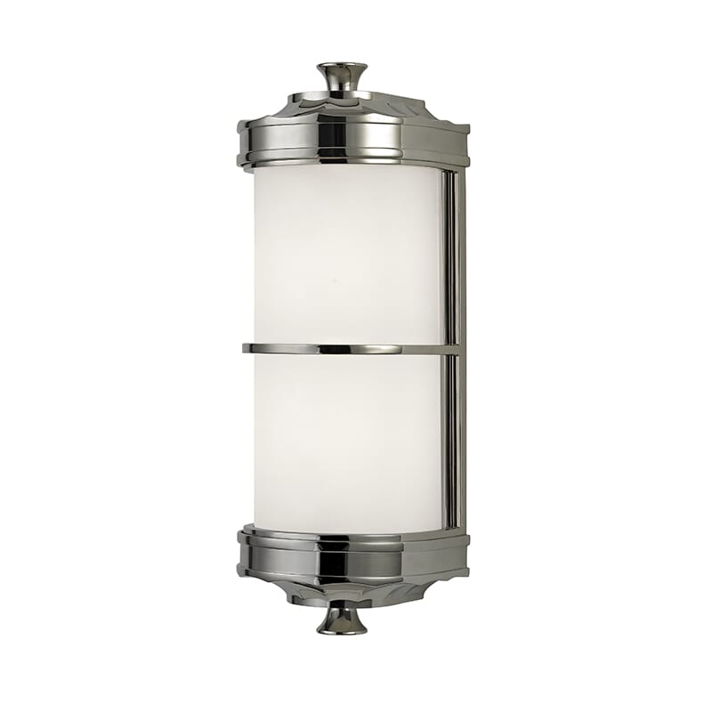 Hudson Valley Albany 5" Bathroom Vanity Light in Polished Nickel