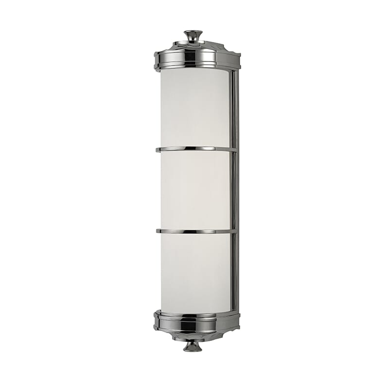 Hudson Valley Albany 2-Light 5" Bathroom Vanity Light in Polished Nickel