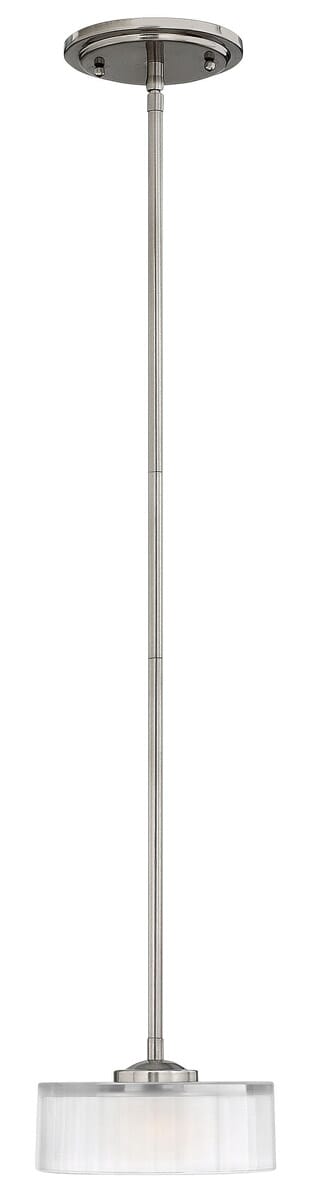 Hinkley Meridian 1-Light Pendant in Brushed Nickel