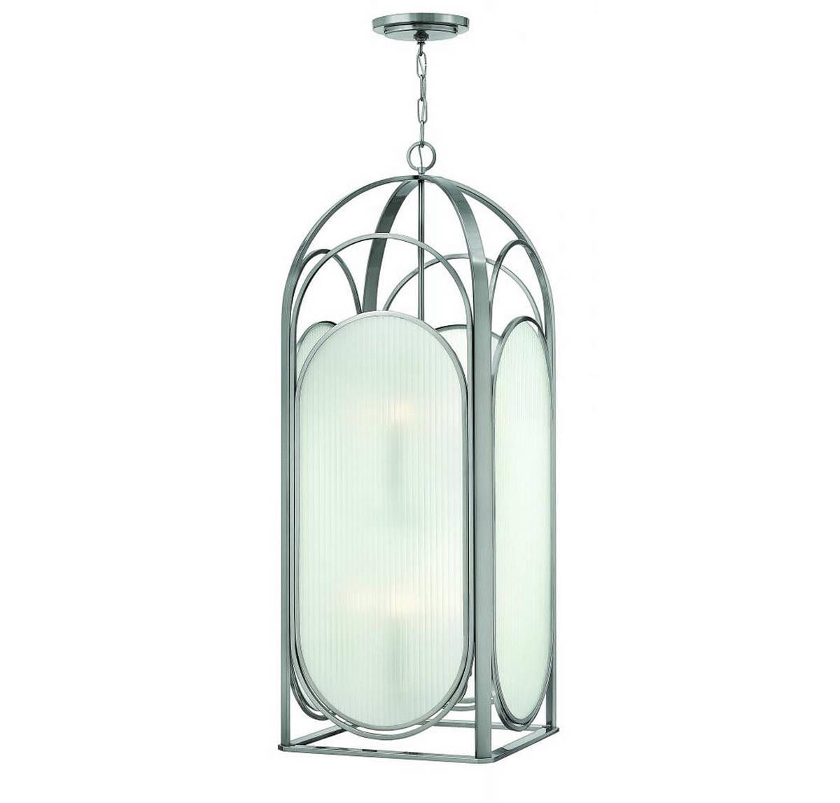 Hinkley Astor 46" 8-Light Foyer Pendant in Brushed Nickel