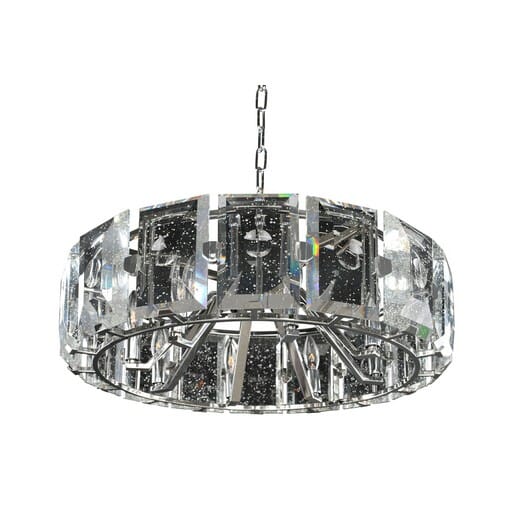 Kalco Giada 8-Light Pendant Light in Stainless Steel