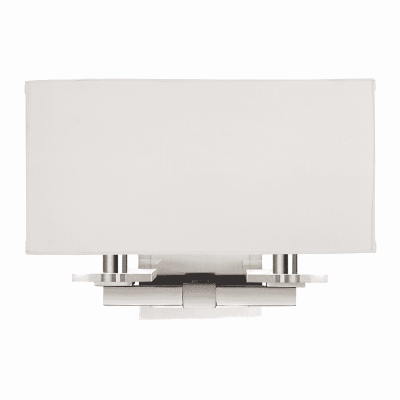 Hudson Valley Montauk 2-Light 9" Wall Sconce in Polished Nickel